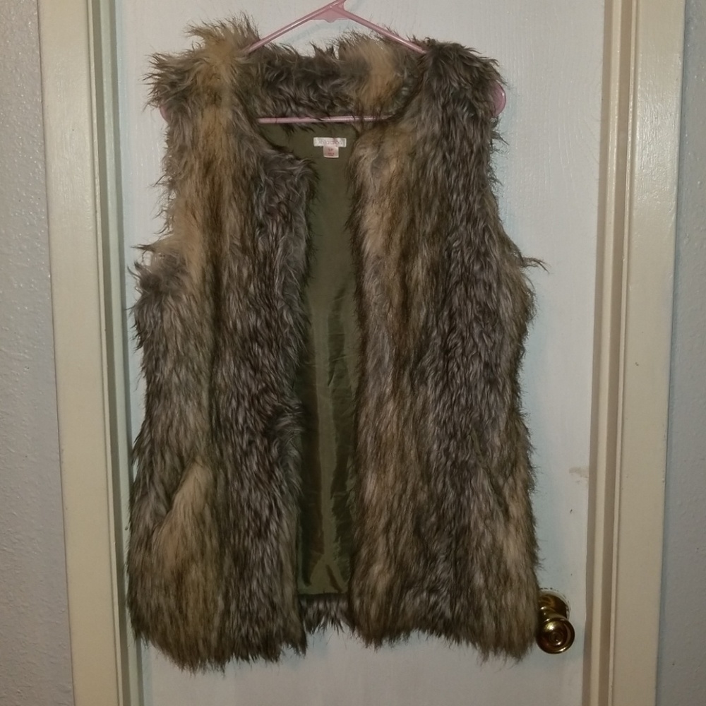 Long fur vest